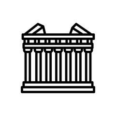 Athens icon in vector. Illustration