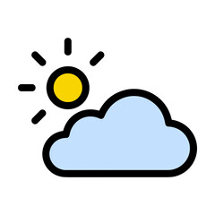 Cloud storage icon symbol vector image. Illustration of the database server hosting cloud system digital design image