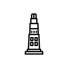 Jam Minaret icon in vector. Illustration