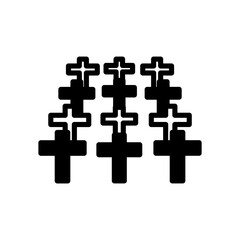 American Cemetery icon in vector. Illustration