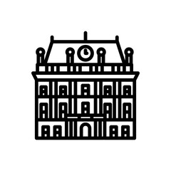 Schönbrunn Palace icon in vector. Illustration