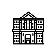 Moscow city hall icon in vector. Illustration