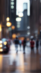 Blur background of night street. vertical. Bokeh