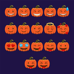 Halloween pumpkin icons