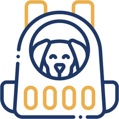 Vector Icon Dog Carrier, Bag, Pet Carrier, Dog, Carrier, Animal