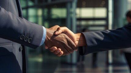 Executive handshake business people shaking hands