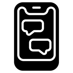 Vector Icon Chat, Mobile, Phone, Chatting, Chat Box, Smartphone