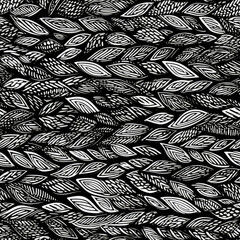 Fish underwater zentangle doodle repeat pattern ornament