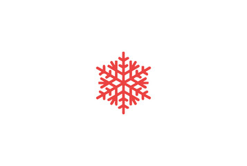 snowflake icon, decoration for christmas, vector graphics on a white background