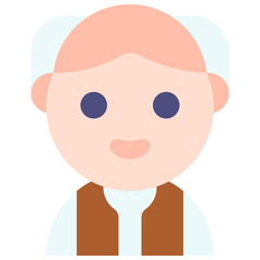 Obraz premium Vector Icon Professor, Educator, User, Person, Man, Education