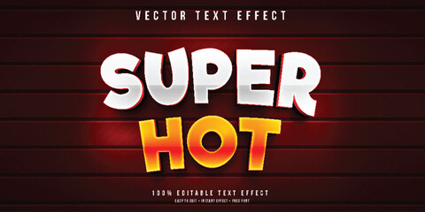 Super hot 3d editable text effect