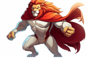 vector illustration design of the superhero character of a tiger