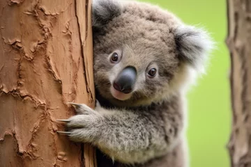 Keuken spatwand met foto koala bear clinging onto a eucalyptus tree © Alfazet Chronicles