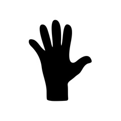 Hand icon with gesture