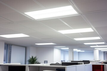 access point on office ceiling, with led indicators