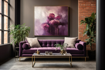 stylistic living room, Generative AI