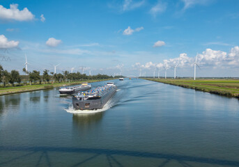 shipping transport over water in the Netherlands