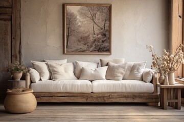 Home interior design of classic living room