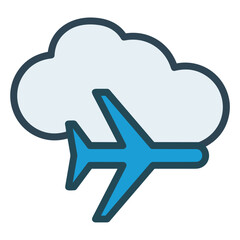 Cloud storage icon symbol vector image. Illustration of the database server hosting cloud system digital design image