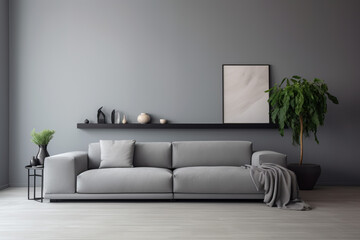 modern sofa interior, Generative AI