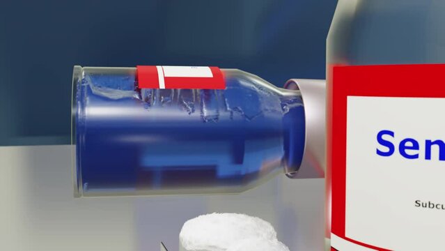Semaglutide Rolling Vials (Closeup)
