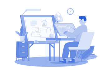 Technical Designer generating technical drawings and blueprints