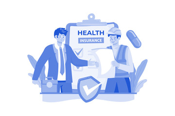 Worker Health Insurance covering employees' medical expenses