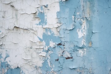closeup view of wall with peeled off paint