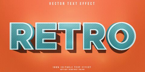 Retro 3d editable text effect