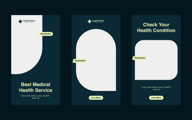 Medical Social Media Post Template, Editable Healthcare Social Media Banner Template. Social media post design free vector. Anyone can use This Design Easily,Banner,Poster,Instagram story