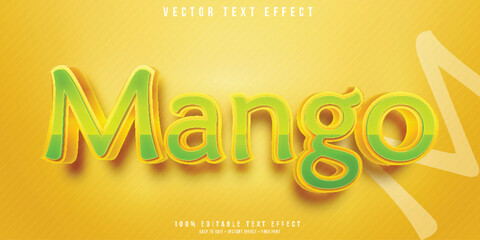 Mango 3d editable text effect