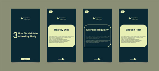 Medical Social Media Post Template, Editable Healthcare Social Media Banner Template. Social media post design free vector. Anyone can use This Design Easily,Banner,Poster,Instagram story