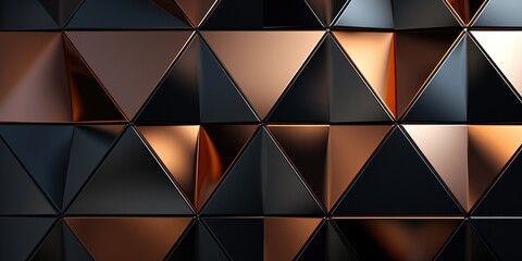 Polished, Semigloss Wall background with tiles. Triangular, tile Wallpaper