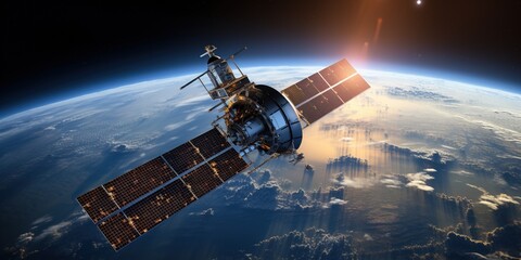 The satellite is located around the planet Earth for observation.