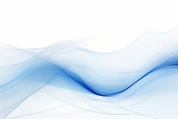 Naklejka premium Abstract Blue Lines on White Background