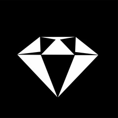 diamond illustration design on black background