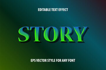 Editable cartoon text effect for design with careless chamfers.