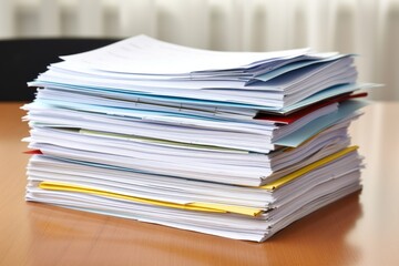 a pile of rental applications with one standing out