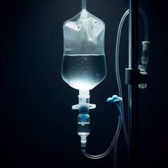 The Equipment Used for Intravenous Fluid Infusion - obrazy, fototapety, plakaty