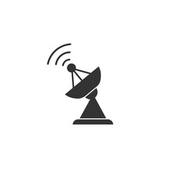 Satellite vector icon, wireless satellite icon sign