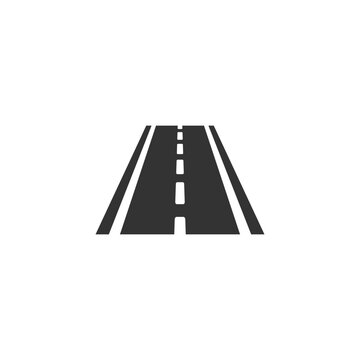 Road icon vector illustration sign isolated