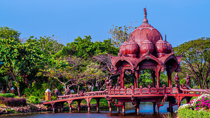 Ancient Siam's Majestic Hindu Architecture: Unveiling the Divine Garden of Gods, Bridge, and...