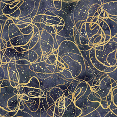 Abstract watercolor background. Colorful seamless pattern