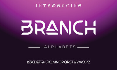 Modern Bold Font. Regular Italic Number Typography urban style alphabet fonts for fashion, sport, technology, digital, movie, logo design, vector illustration