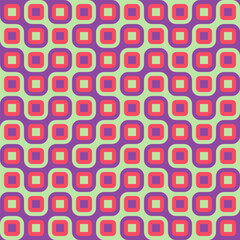 Retro geometric seamless pattern vector image