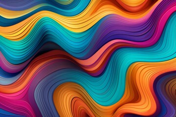 Moving Colorful Lines, Seamless Texture