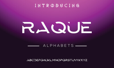 tech vector font typeface unique font design. Typeface urban style fonts for technology, digital, movie, logo design.