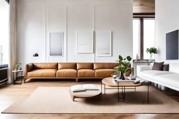 minimalist room that adheres to the 'less is more' design philosophy. - obrazy, fototapety, plakaty