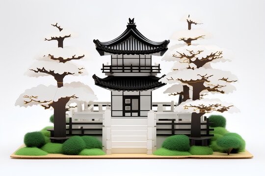 日本の寺院・お寺（3D）