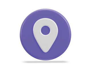 location map pin gps pointer markers 3d realistic icon